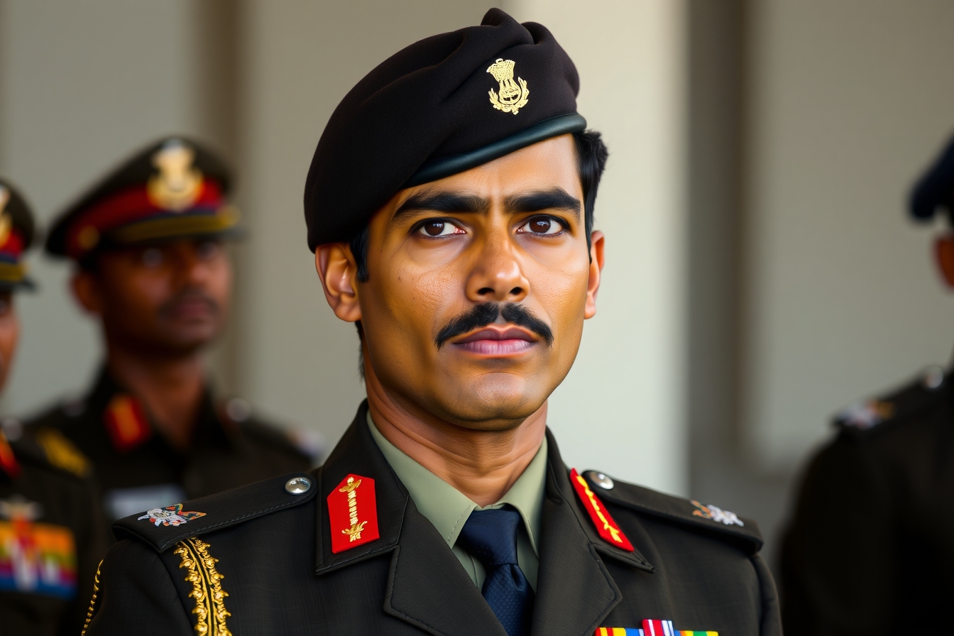 Flux_Schnell_A_stern_and_upright_Indian_army_man_stands_at_att_1